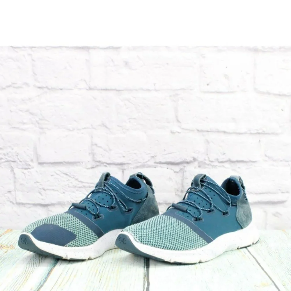 Under Armour Cinch Drift 2 Blue Mesh Slip On Running Sneakers Shoes Size 8 - Picture 2 of 9